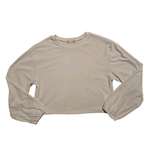 Altar'd State Sweaters - Altar'd State Chenille Cropped Sweater White Size Large L